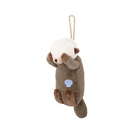 LIV HEART 97121-10 Ribuhahato Pass Case, Kubinekko Sea Otter (Total Length: Approx. 7.5 inches (19 cm), Key Chain, Key Chain