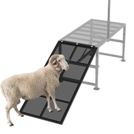 Bknius Goat Stand Ramp Use for Our 600Lbs Goat Milking Stand, Livestock Supplies for Sheep Trimming, Metal Black