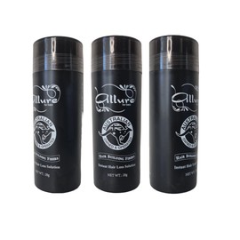 Hair Building Fibers – 3-Pack (28g Each) – 100% Natural Cotton Hair Thickener & Concealer for Thinning Hair – Instant Volume & Fuller Look