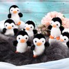 Skylety 8 Pcs Penguin Plush Keychain 4 Inch Stuffed Animal