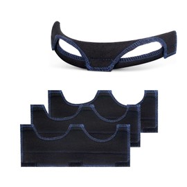 4 Pack Hard Hat Sweatband Washable Helmet Welding Antiperspirant Belt,Belt Hard Hat Liner,Hard Hat Accessories Cotton Helmet Comforter Pad（Black）