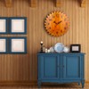 CIGERA 12 Inch Wood Wall Clock with Circular Saw Blade
