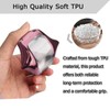 QBUC for Jeep Key Fob Cover with Keychain Soft TPU