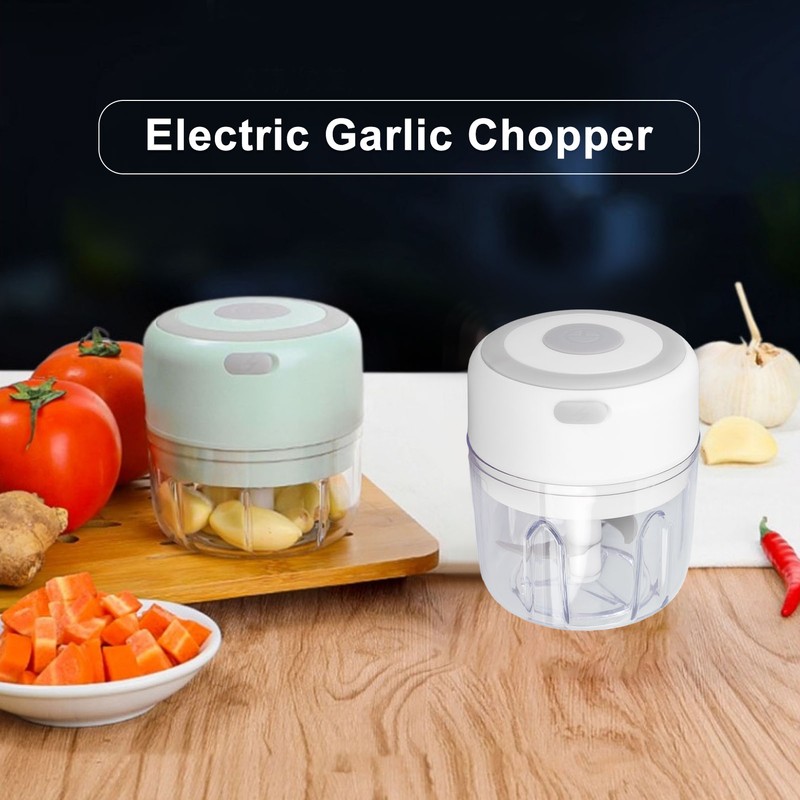 Mini Electric Garlic Chopper Large Capacity Powerful Motor 304 Stainless