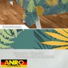 ANRO Oilcloth Tablecloth Washable Wax Tablecloth Garden Tablecloth Round Oval