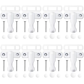 Kamtop 8 PCS Window Sash Jammers, Zinc Alloy Sash Blockers for Child Safety, Restrictor Jammers with Fixing Screws for UPVC PVC Doors and Windows
