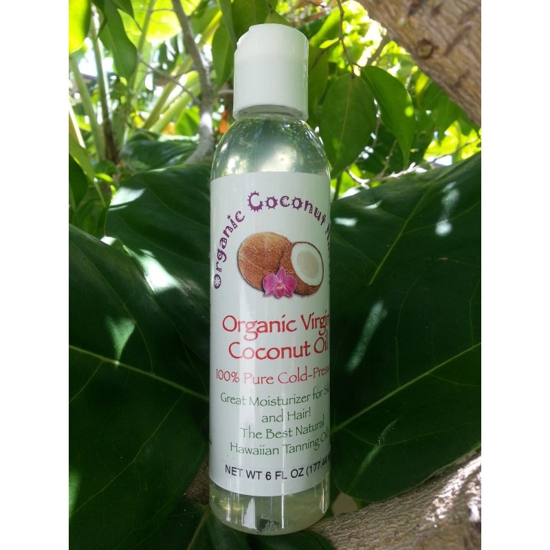 Organic Virgin Coconut Oil 100% Pure-Cold Pressed 6oz. Unscented for