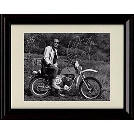 Framed Hunter S Thompson Autograph Replica Print (Black Cherry, 8x10)