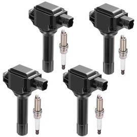 BDFHYK 4 Ignition Coil Pack UF747 and 4 Iridium Spark Plug 93501 Compatible with Subaru 16-17 Crosstrek, 17-18 Forester, 16 Impreza, 15-19 Legacy, 15-19 Outback, 15 XV Crosstrek Coil for 22433AA700