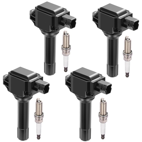 BDFHYK 4 Ignition Coil Pack UF747 and 4 Iridium Spark