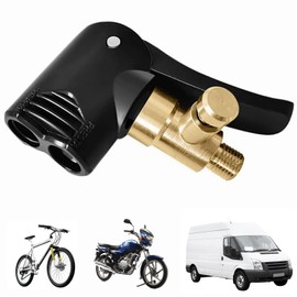 1 Piece American and French Standard Tyre Valve Lever Plug Air Chuck, Tyre Inflator Hose, Car Valve Adapter, Car Tyre Air Chuck, Car Valve Lever Plug for Car Motorcycle