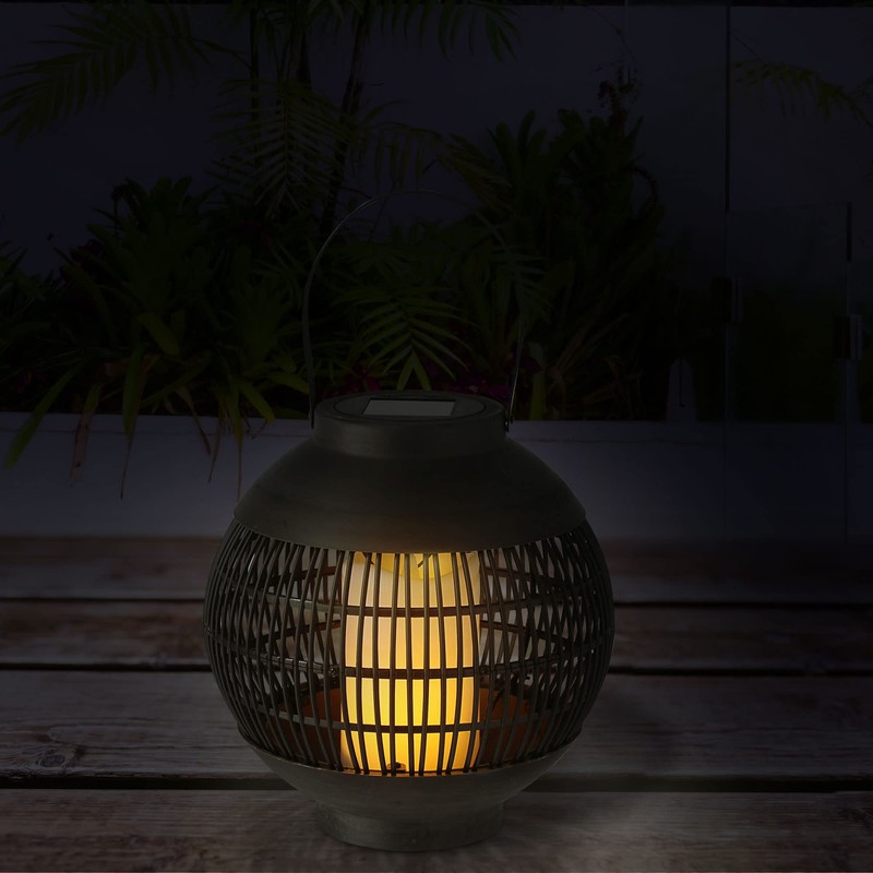 Solar Lantern Handle 15 x 33 cm Plastic Black 12
