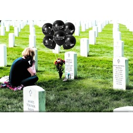 Happy Birthday in Heavenly Memorial Balloons Black 30 Pieces Funeral Remembrance Balloons Memorial Release Helium Balloons 12" for Condolence Funeral Anniversary Memorial Services (black)