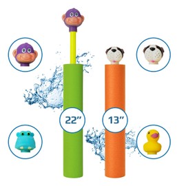 Water Squirter for Kids, Water Guns for Kids, Pool Squirt Water Blaster, 4 Pack 8 Pack Beach Essentials, Pool Deals, Beach Toys Ages 4-8, Summer Toddler Games