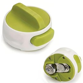 SHUOGUO Compact Can Opener Opener Rotating Tin Can Opener Stainless Steel Simple Kitchen Manual Can Opener Easy Twist Release Portable Can Opener