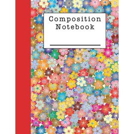 Composition Notebook: An Asian Inspired Flower Themed Note Book