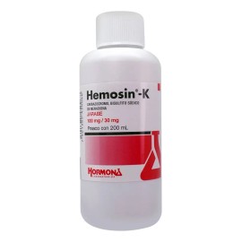 Hemosin-k Jarabe 100 Mg/30 Mg/100 Ml, 1 Frasco 200 Ml