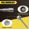 JEGONFRI 250pcs #10 x 1-1/2" Galvanized Hex Head Self-Drilling Metal