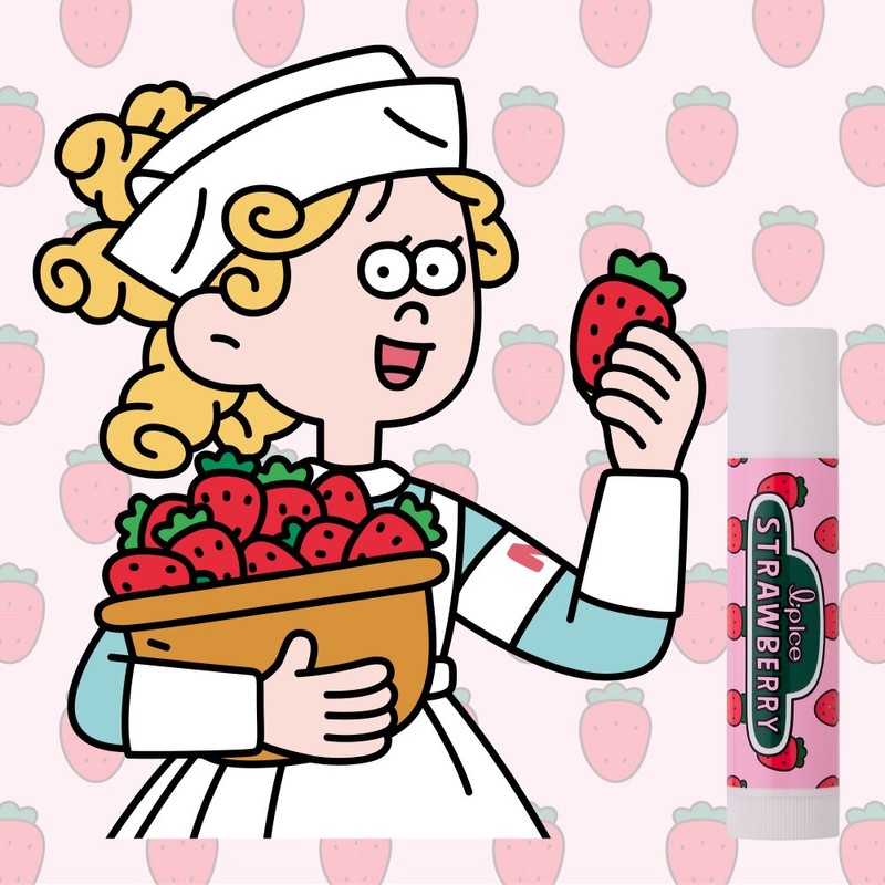 MENTHOLATUM Lipice Lip Balm Strawberry 3.5g - MENTHOLATUM Lipice Lip