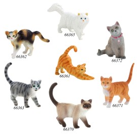 Bullyland 66370 - Spielfigur Hauskatze Kimmy, ca. 7,1 cm große Tierfigur, detailgetreu, PVC-frei, ideal als kleines Geschenk für Kinder ab 3 Jahren