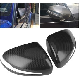 GOTOTOP Cubierta del Espejo Lateral Tapa de la Cubierta del Espejo Retrovisor de Fibra de Carbono Seca Cinta Recubierta de Epoxi Brillante 3K en el Protector contra Rayones para Clase G G500 G63