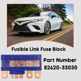 Replace 82620-33030 Fusible Link Fuse Block Compatible with 2007-2011 Toyota Camry, 2005-2006 Toyota Avalon(120 Amp Main Fuse)
