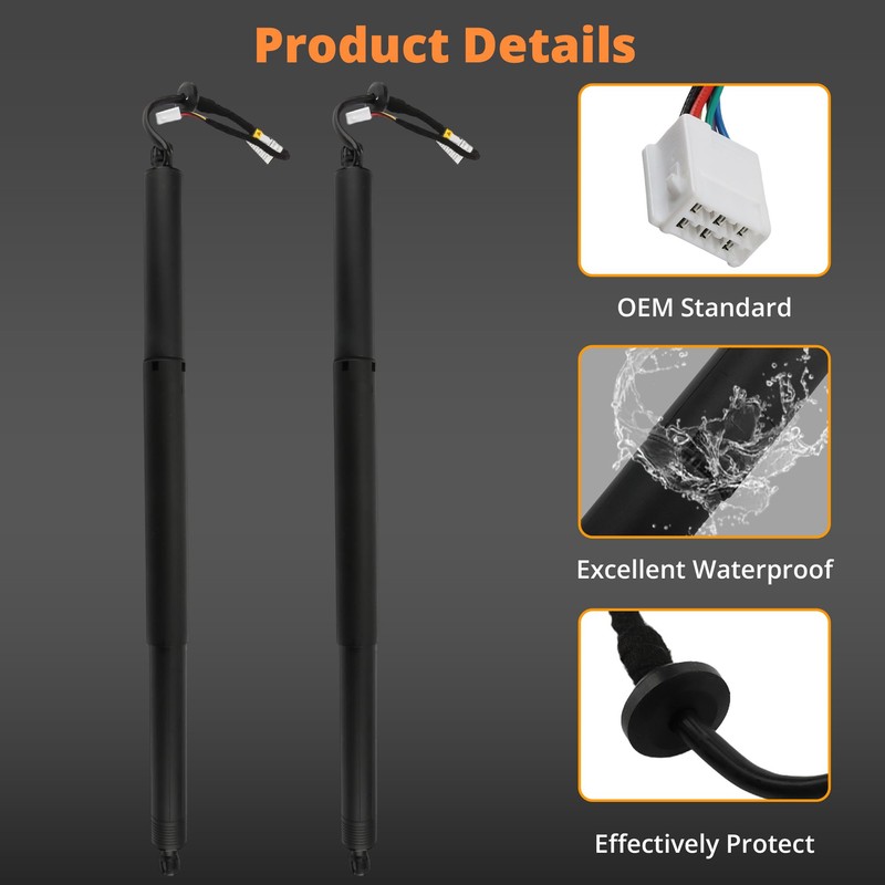 68920-0E050 68910-0E070 Power Liftgate Struts for 2020-2025 Toyota Highlander Rear