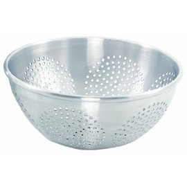Crestware 12-Quart Chinese Aluminmum Colander, Large, Silver