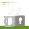 Amig - Door Escutcheon Set | Square Rosette | Matte