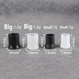 MAYBAO Black Pipe Mouth Pieces Custom STEM Lip Protector Pipe Mouthpiece Stem Rubber Bits 10 pcs