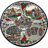 Holy Land Market Ceramic Plate with Holy Land Motif Theme