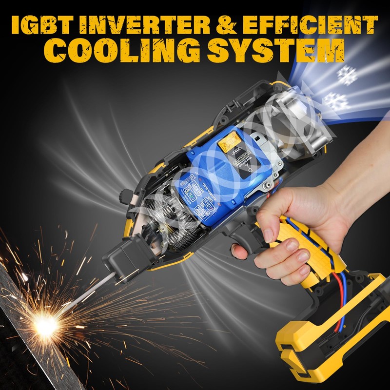 ZEGJAW Welding Machine Portable,110V ARC Handheld Electric Welder Gun with