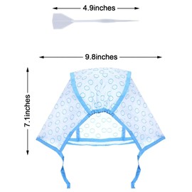 Hsthe Sea Pack of 10 Tipping Cap Highlight Hair Cap Salon Hair Dyeing Highlighting Dye Cap with Plastic Hooks for Salon and Home Dyeing Hair (Blue)