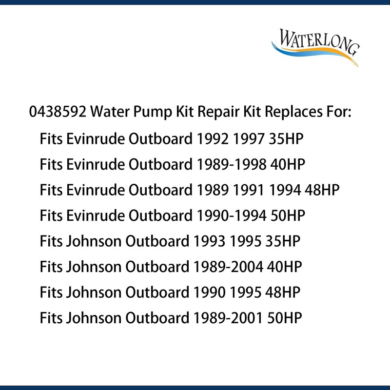 0438592 438592 Water Pump Kit Replacement for Johnson 40/48/50hp