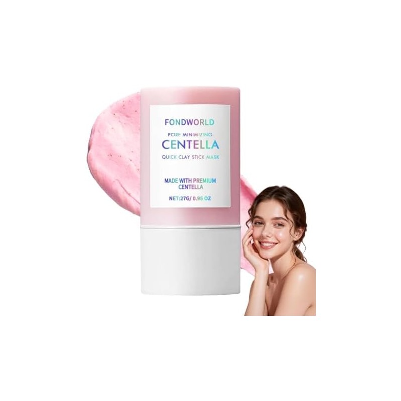 3PC Mascarilla de Arcilla en Barra con Centella Asiática,Poremizing Quick