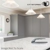 Citystores® Iron Shaped Grey Scrubbing Brush Heavy Duty Cleaning Brush