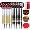 RED Dragon 12 Piece Brass Softip Darts Set - Includes