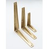 Satin Brass Shelf Brackets | Heavy Duty Brackets for Kitchen