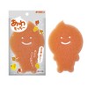 Kikron Body Sponge for Kids, Orange, Pack of 1, Foaming,