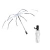 Windproof Travel Umbrella, Transparent Automatic Folding Umbrella Compact Rain Canopy