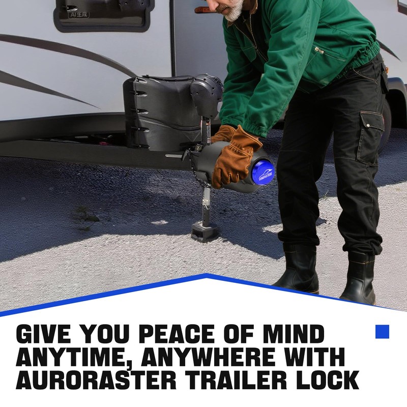 2 5/16 Ball Hitch Lock,Heavy Duty Trailer Tongue Coupler Lock