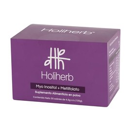 Holiherb - Myo-Inositol (4g) + Metil Folato | Suplemento en Polvo para Mujeres | (En Sobres 30 porciones)