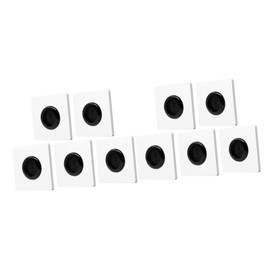 jojofuny 10pcs Cable Pass Through Wall Plate with Pad Wall Cover for Easy for Use Construction for Organized Wiring