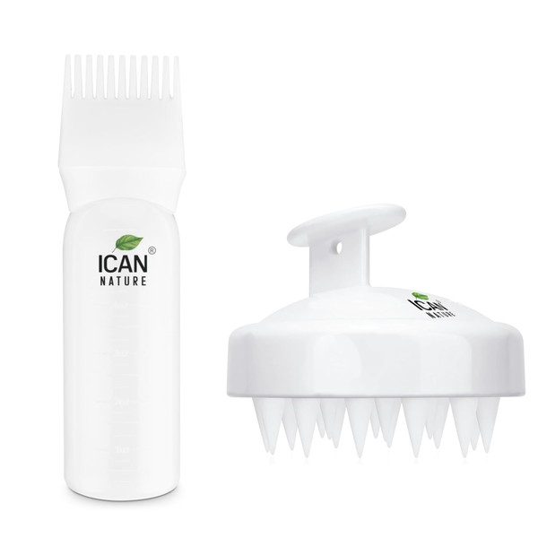 ican Hair Dye, Oil Root Applicator Bottle, 180ml with Shampoo