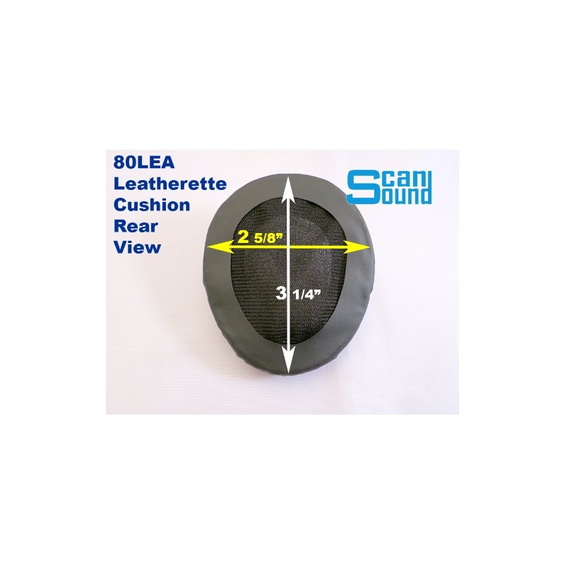 80mm Leatherette Headset Earpads - Bag of 2