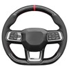 MEWANT Steering Wheel Cover for Ford Mustang 2024 Hand-Stitched Leather