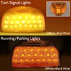 2Pcs Turn Signal Fit for Peterbilt,31 LED Triangle Amber Peterbilt