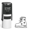 stampexpression - One Skate Self Inking Rubber Stamp - Black