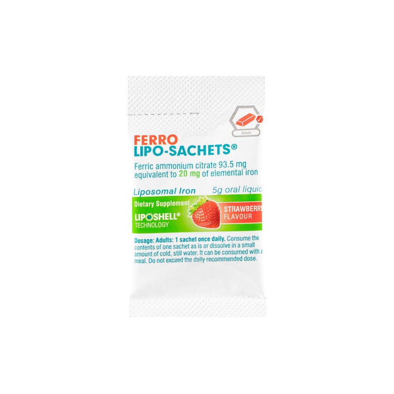 Lipo-Sachets Ferro Strawberry 5g 30 Sachets