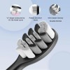 Seapeoa Sonic Electric Toothbrush Equipped with 10 Brush Heads and